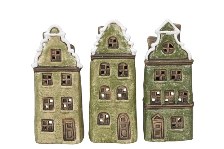 domki-lampiony-ceramiczne-swiateczne-kamionka-16cm-zielone