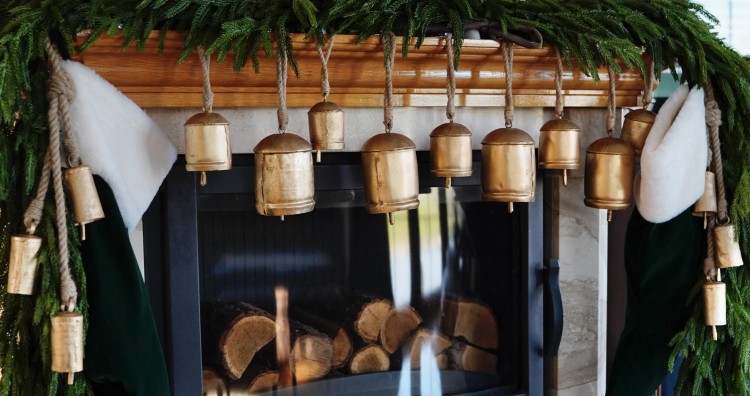 Dzwonki w stylu Vintage. złote 6