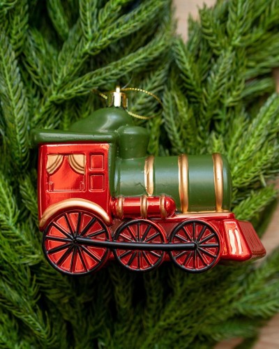 Ozdoba choinkowa lokomotywa