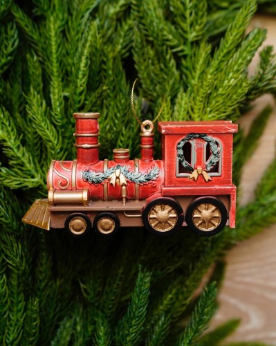 Lokomotywa ozdobna choinkowa