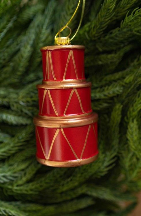 Ozdoba choinkowa perkusja