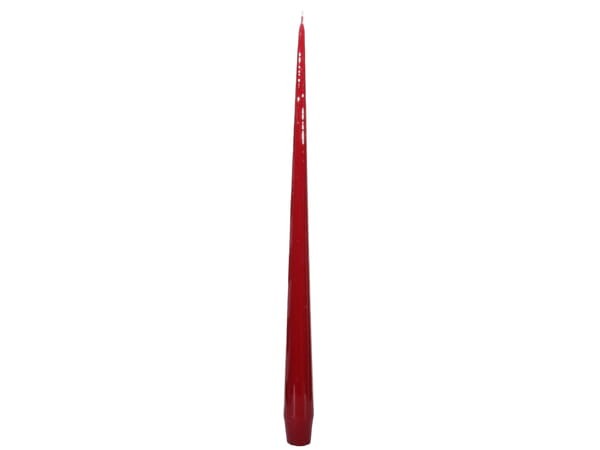 Świeca w kolorze burgund, błyszcząca, zestaw 4 szt./wys. 35 cm