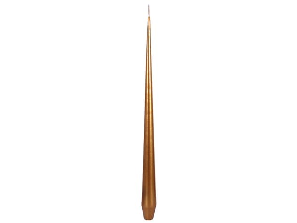 Świeca w kolorze złotym, zestaw 4 szt./wys. 35 cm